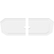 Ekena Millwork Emerald Architectural Grade PVC Ceiling Medallion, 40"W x 20"H x 3"ID x 14"C x 1"P, Two-Piece CMP40X20ED2-03000 - alternate 4